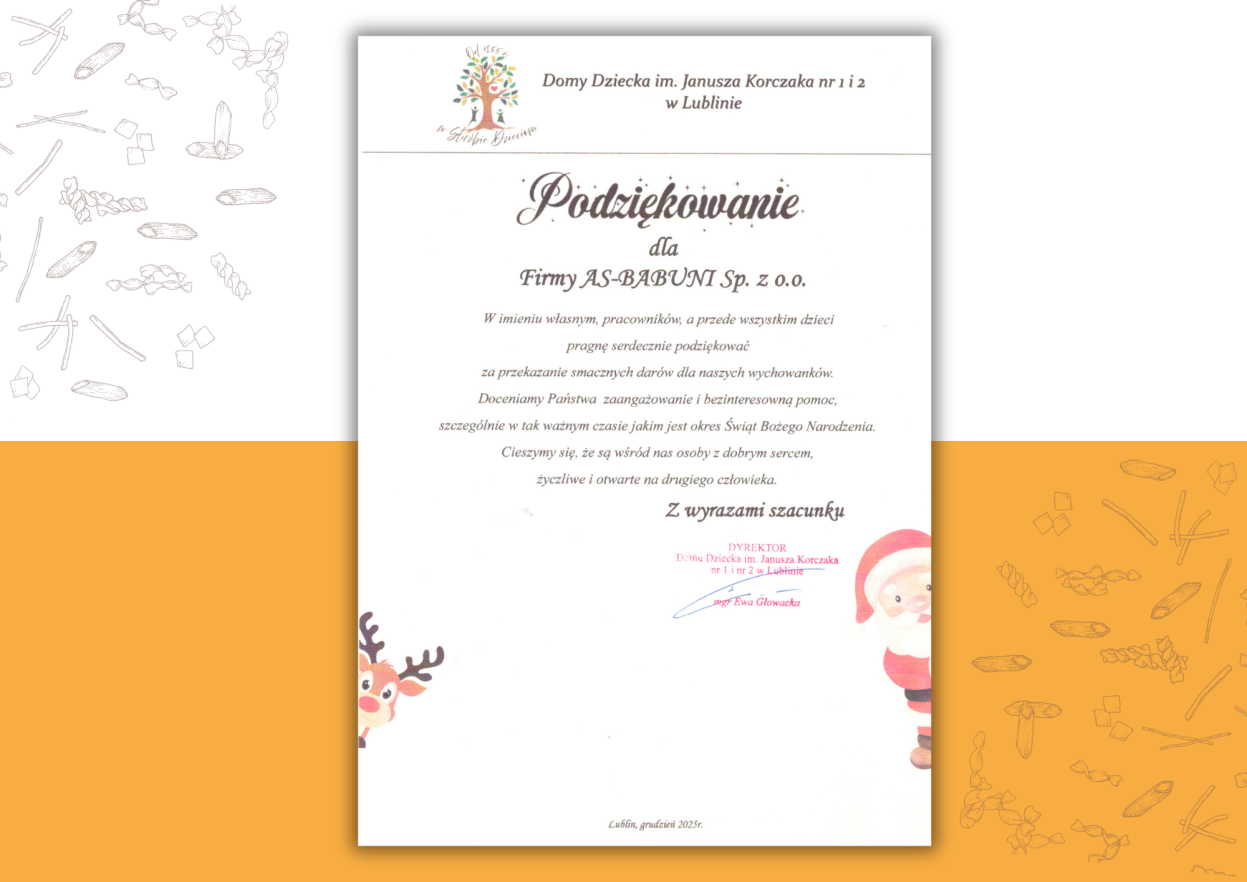 AS Babuni wspiera Dom Dziecka