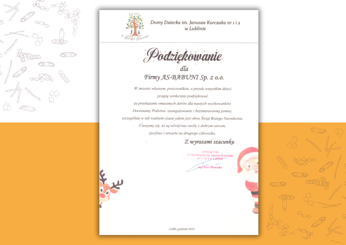 AS Babuni wspiera Dom Dziecka